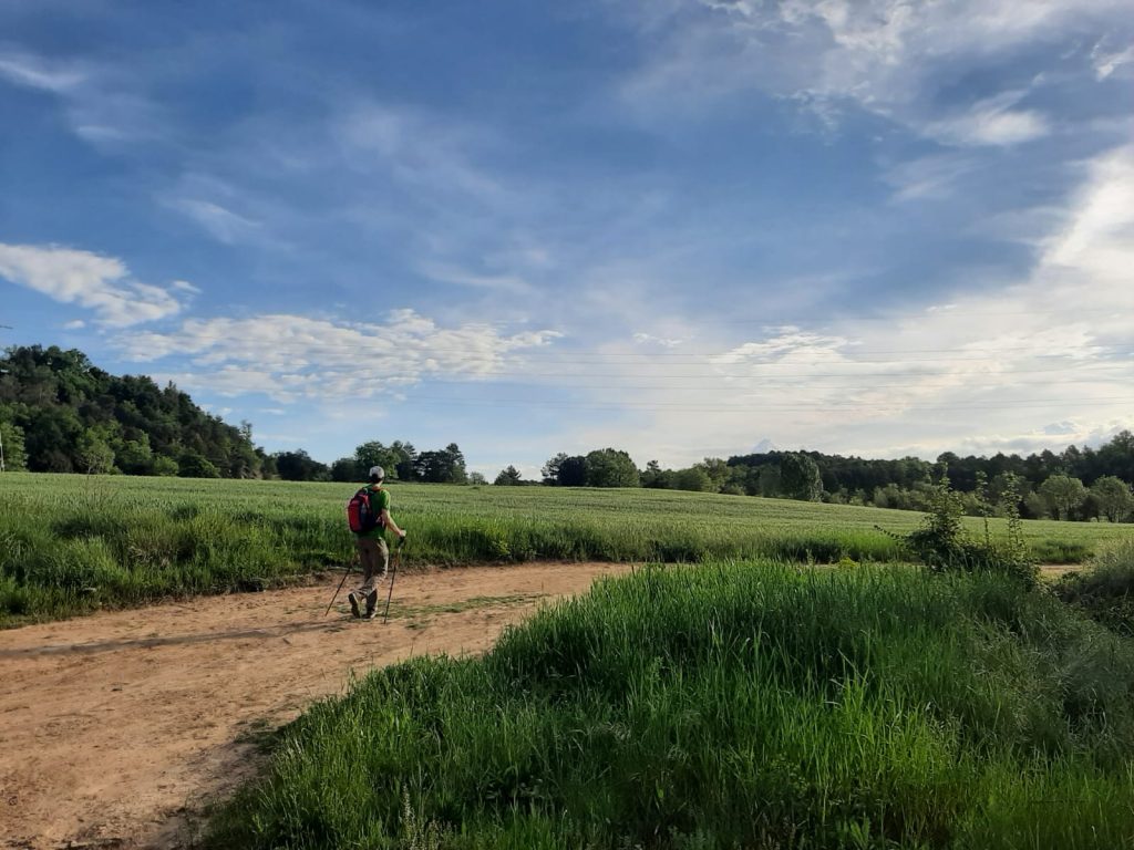 Persona fent trekking